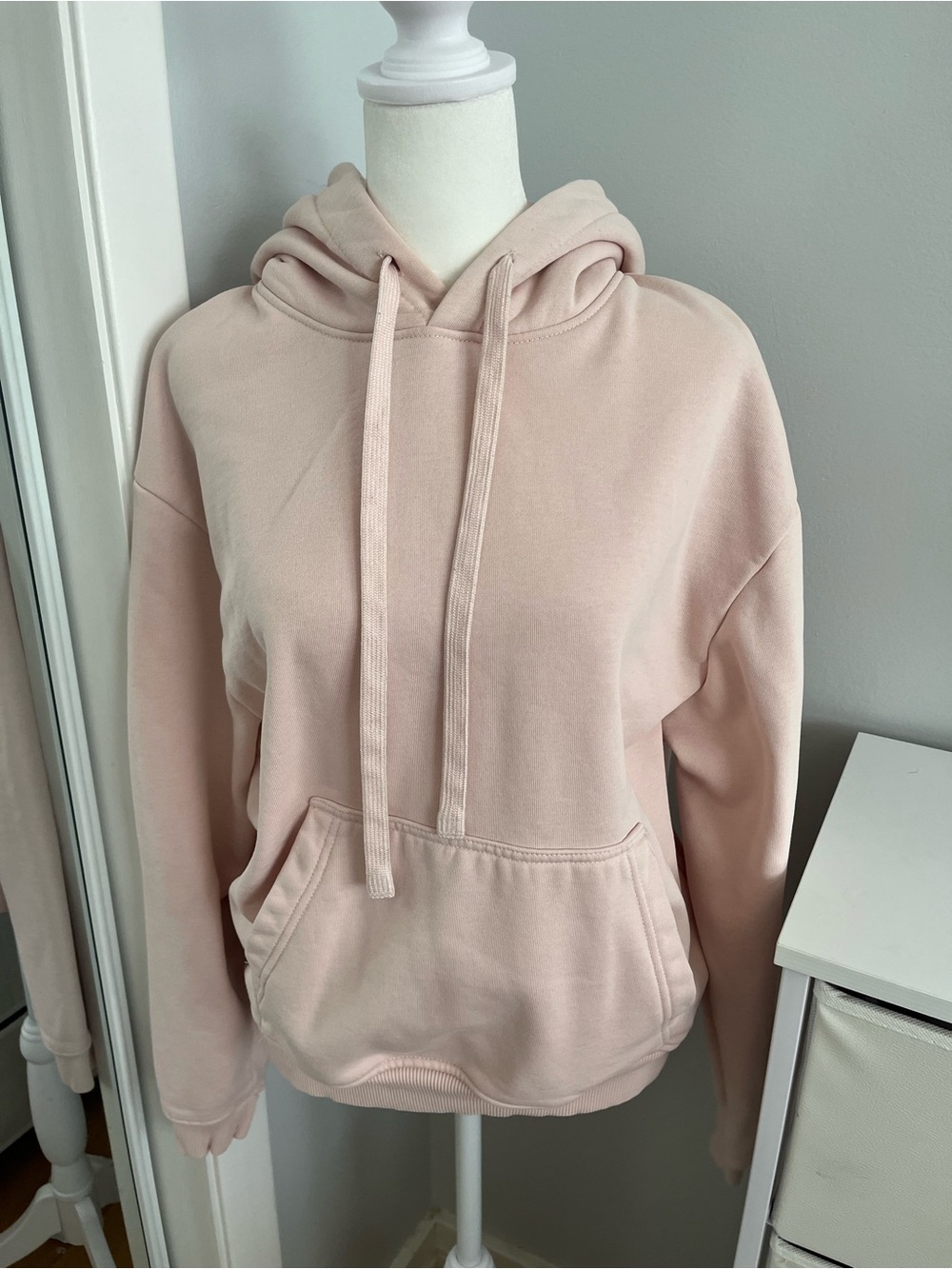 Zara Light Blush Pink Oversized Hoodie